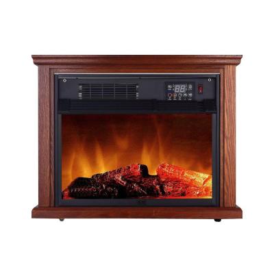 1500-Watt Large Room Infrared Freestanding Fireplace with Remote